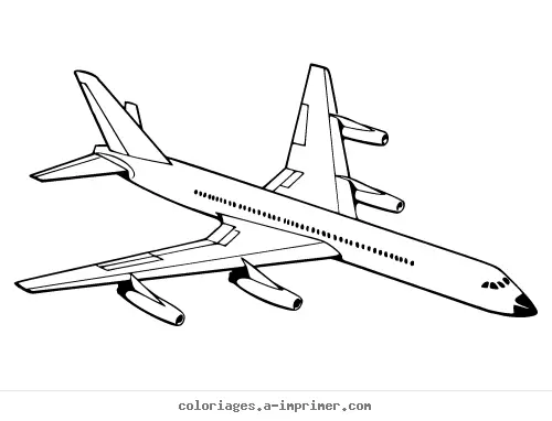 Coloriage Avion à imprimer