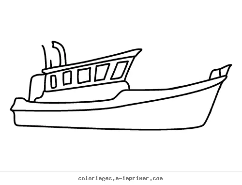 Coloriage Bateau à imprimer