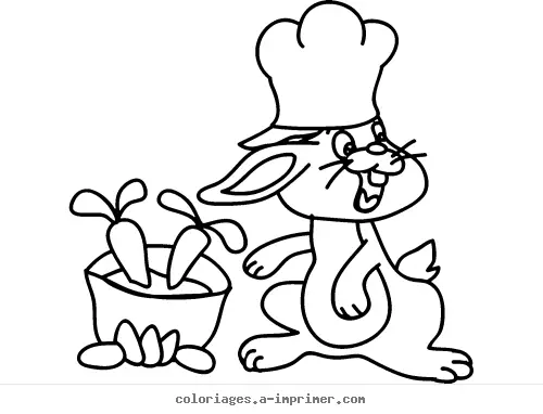 Coloriage Lapin à imprimer
