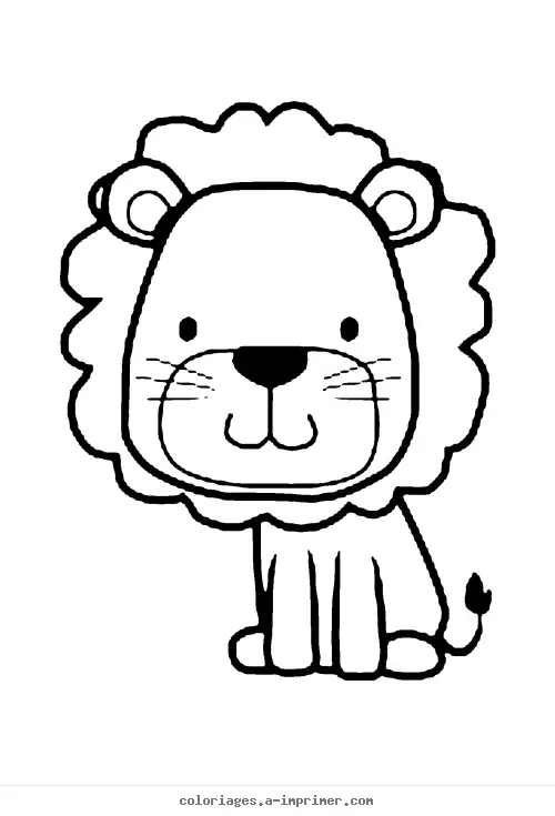Coloriage Lion à imprimer