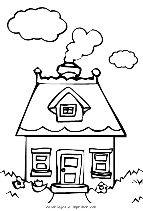 Coloriage Maison à imprimer