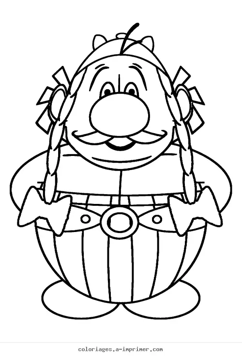 Coloriage Obelix