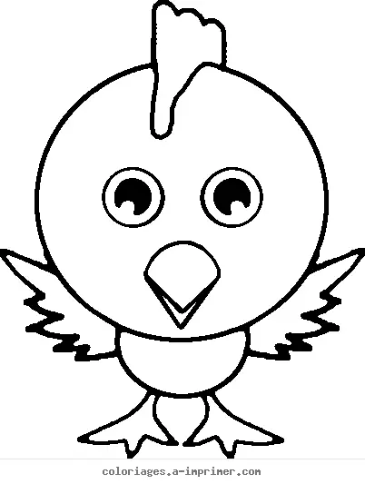 Coloriage Poule à imprimer