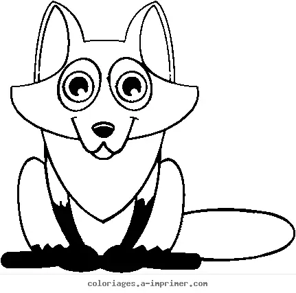 Coloriage Renard à imprimer