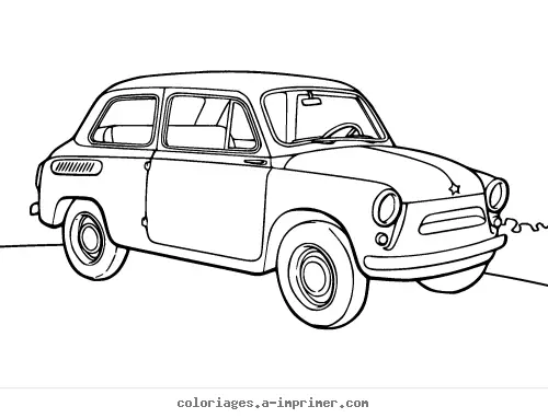 Coloriage Voiture à imprimer