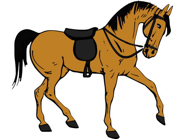 Exemple colorié de Cheval