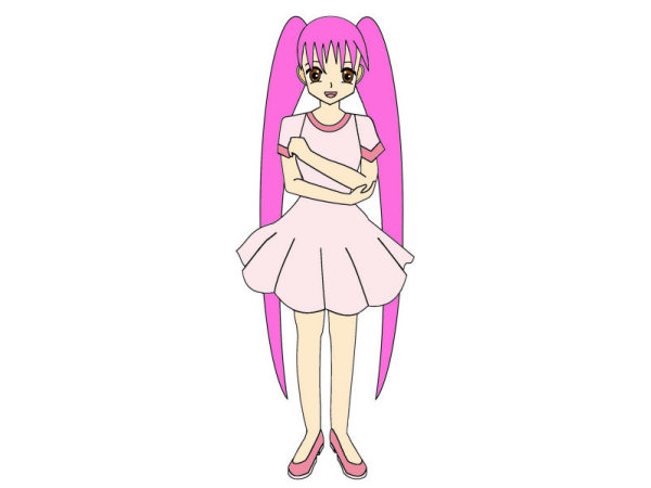 Exemple colorié de Manga