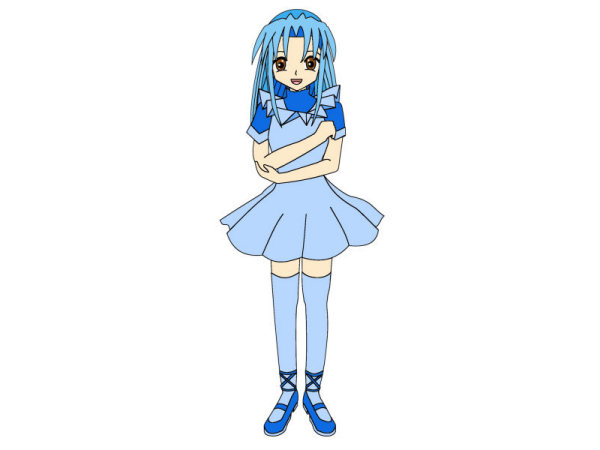 Exemple colorié de Manga