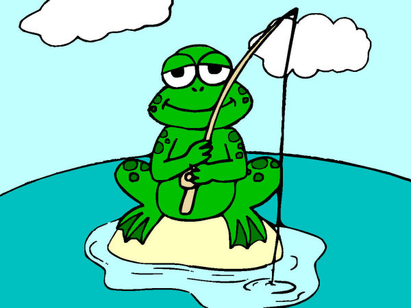 Exemple colorié de Grenouille