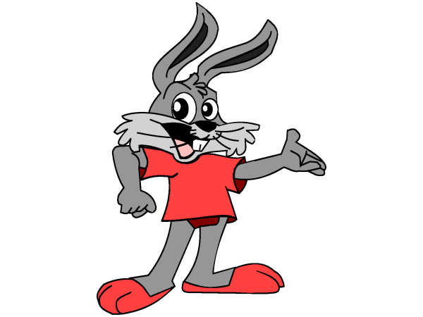 Exemple colorié de Lapin