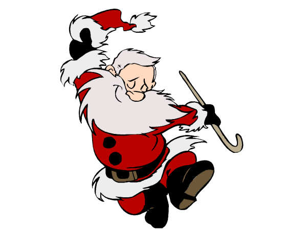 Exemple colorié de Père Noël