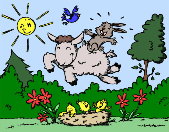 Exemple colorié de Mouton