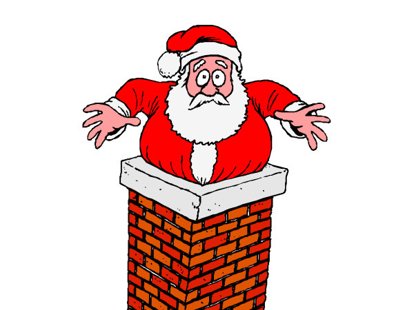 Exemple colorié de Père Noël