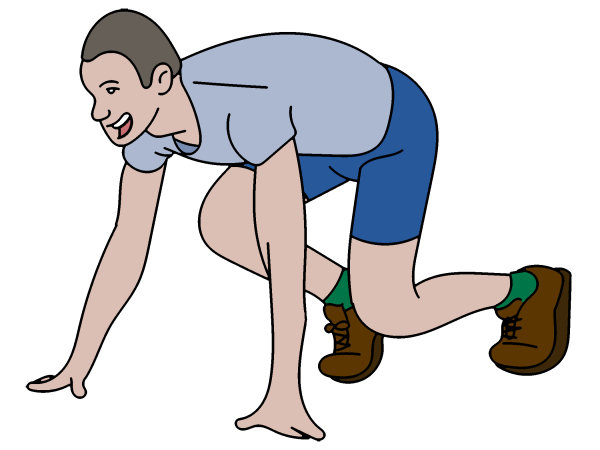 Exemple colorié de Sportif