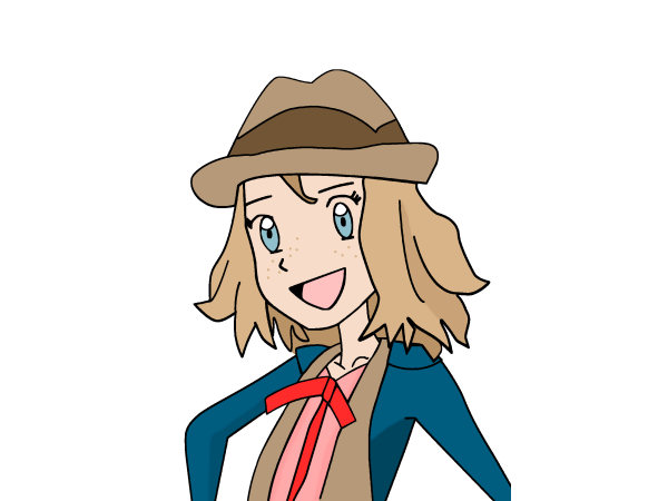 Exemple colorié de Jeune fille