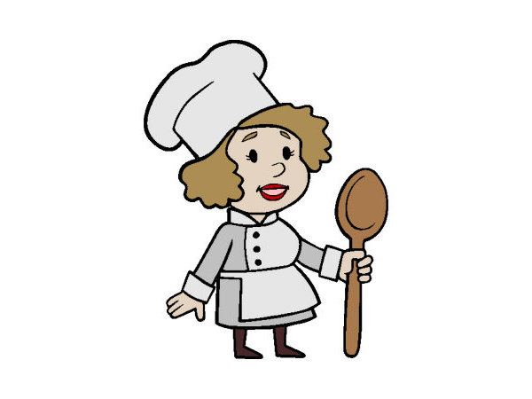 Exemple colorié de Cuisinière