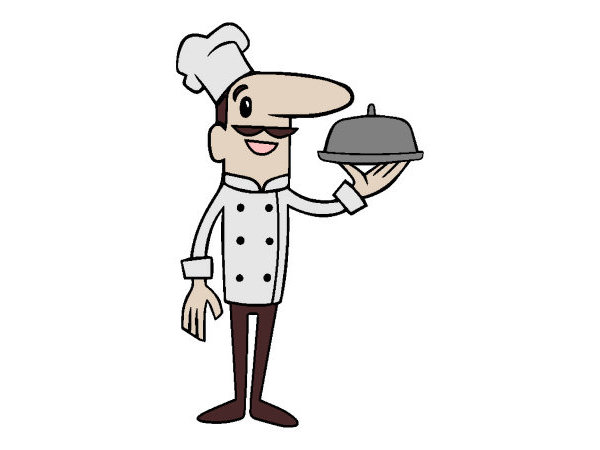 Exemple colorié de Cuisinier