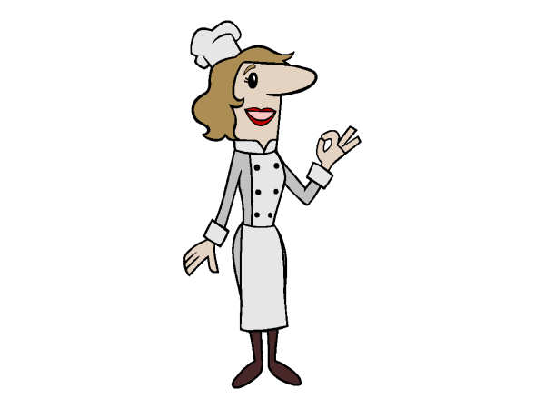 Exemple colorié de Cuisinière