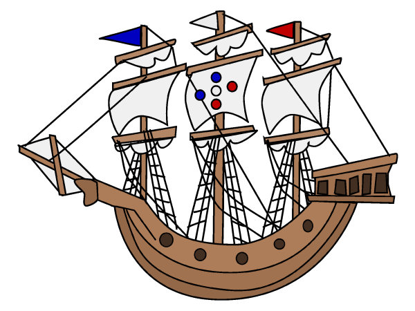 Exemple colorié de Bateau