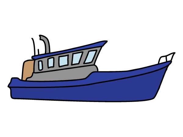 Exemple colorié de Bateau