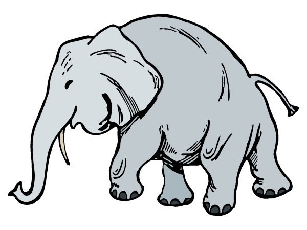 Exemple colorié de Elephant