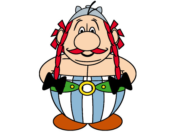 Exemple colorié de Obelix