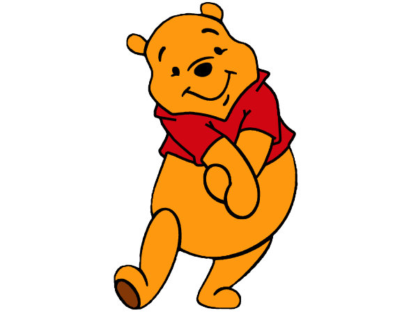 Exemple colorié de Winnie l'ourson