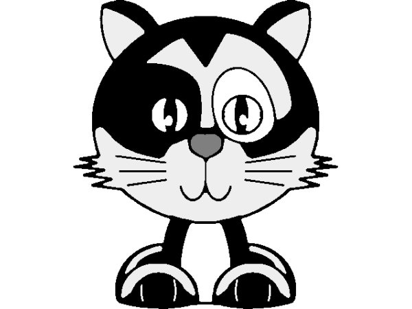 Exemple colorié de Chat