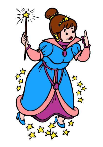 Exemple colorié de La bonne fée