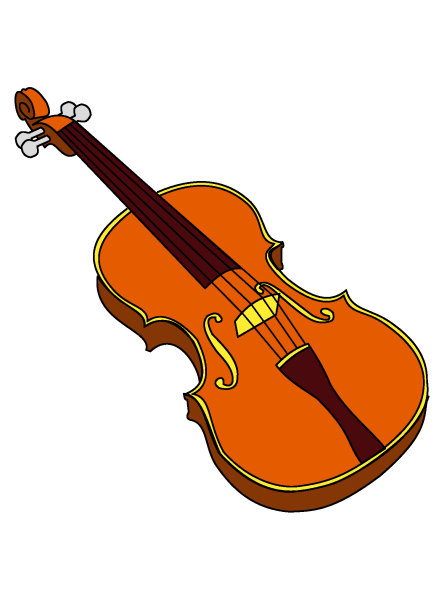 Exemple colorié de Violon