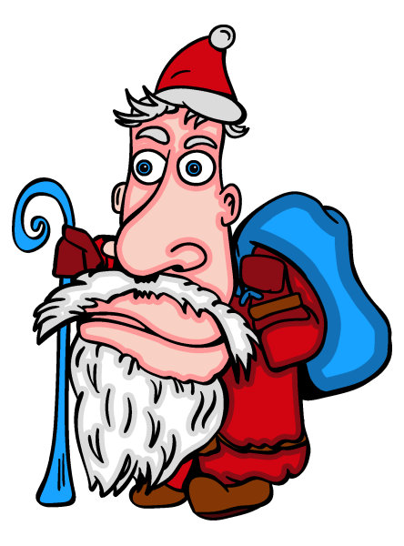 Exemple colorié de Père Noël