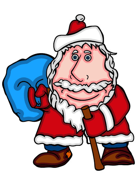 Exemple colorié de Père Noël
