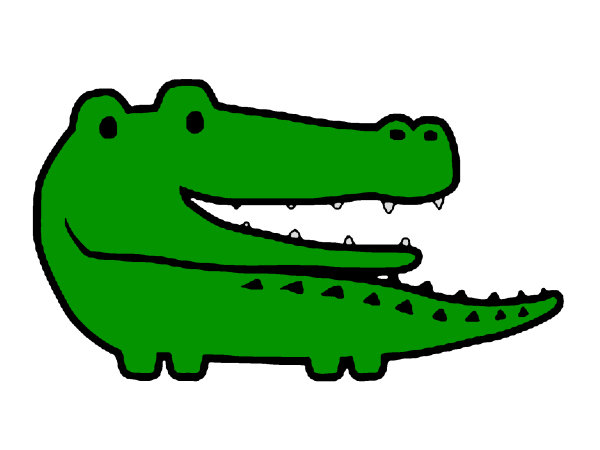 Exemple colorié de Crocodile