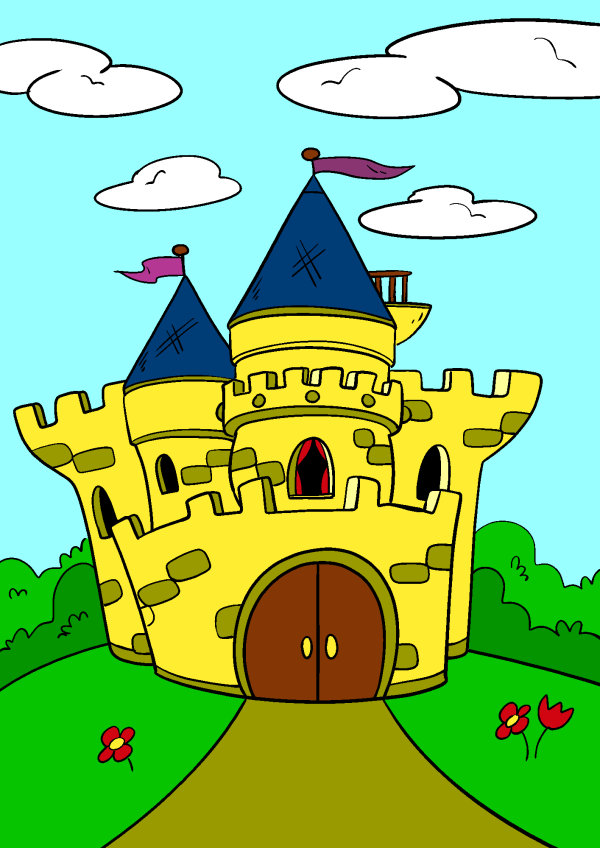 Exemple colorié de Château fort