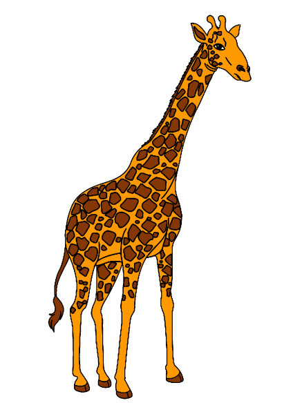 Exemple colorié de Girafe