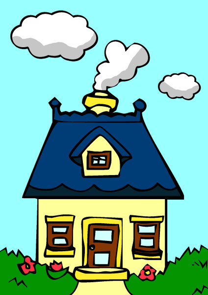 Exemple colorié de Maison