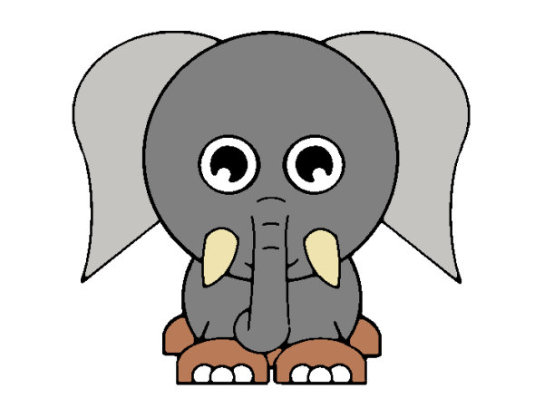 Exemple colorié de Elephant