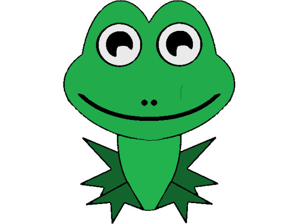 Exemple colorié de Grenouille