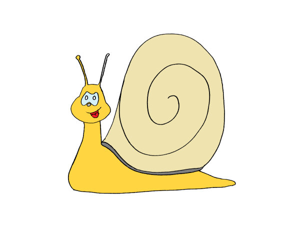 Exemple colorié de Escargot