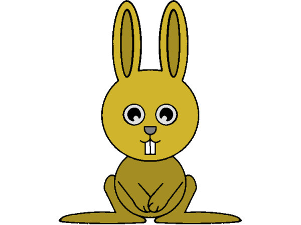 Exemple colorié de Lapin