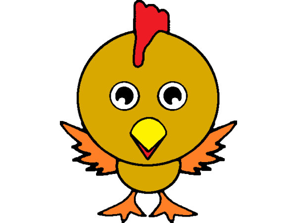 Exemple colorié de Poule