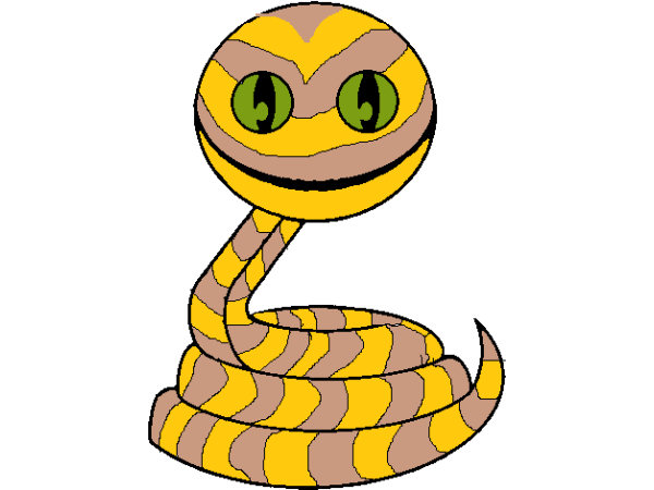 Exemple colorié de Serpent