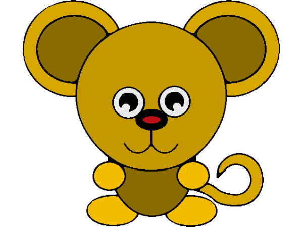 Exemple colorié de Souris