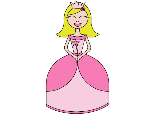 Exemple colorié de Princesse