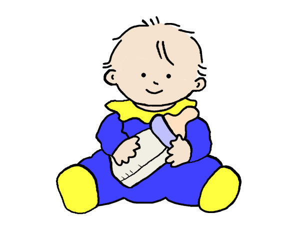 Exemple colorié de bébé