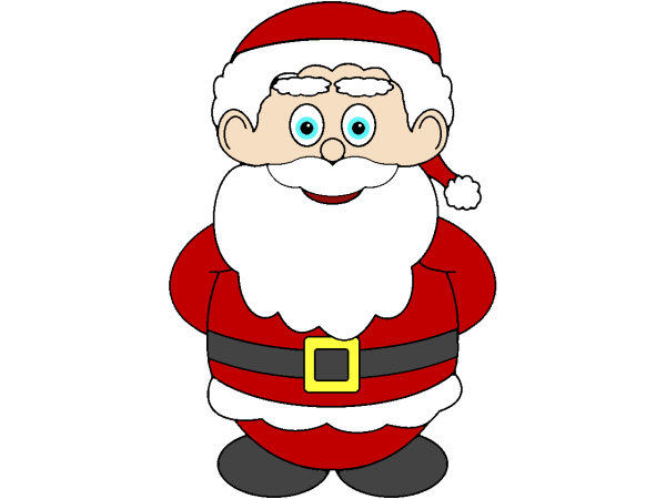 Exemple colorié de Père Noël