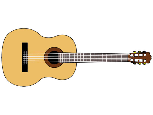 Exemple colorié de Guitare