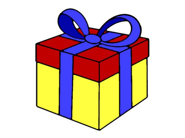 Exemple colorié de Cadeau