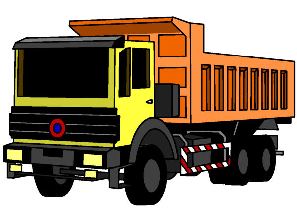 Exemple colorié de Camion benne