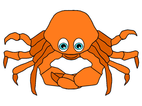 Exemple colorié de Un crabe